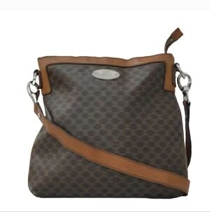 CELINE LOGO VINTAGE SHOULDER CROSSBODY BAG